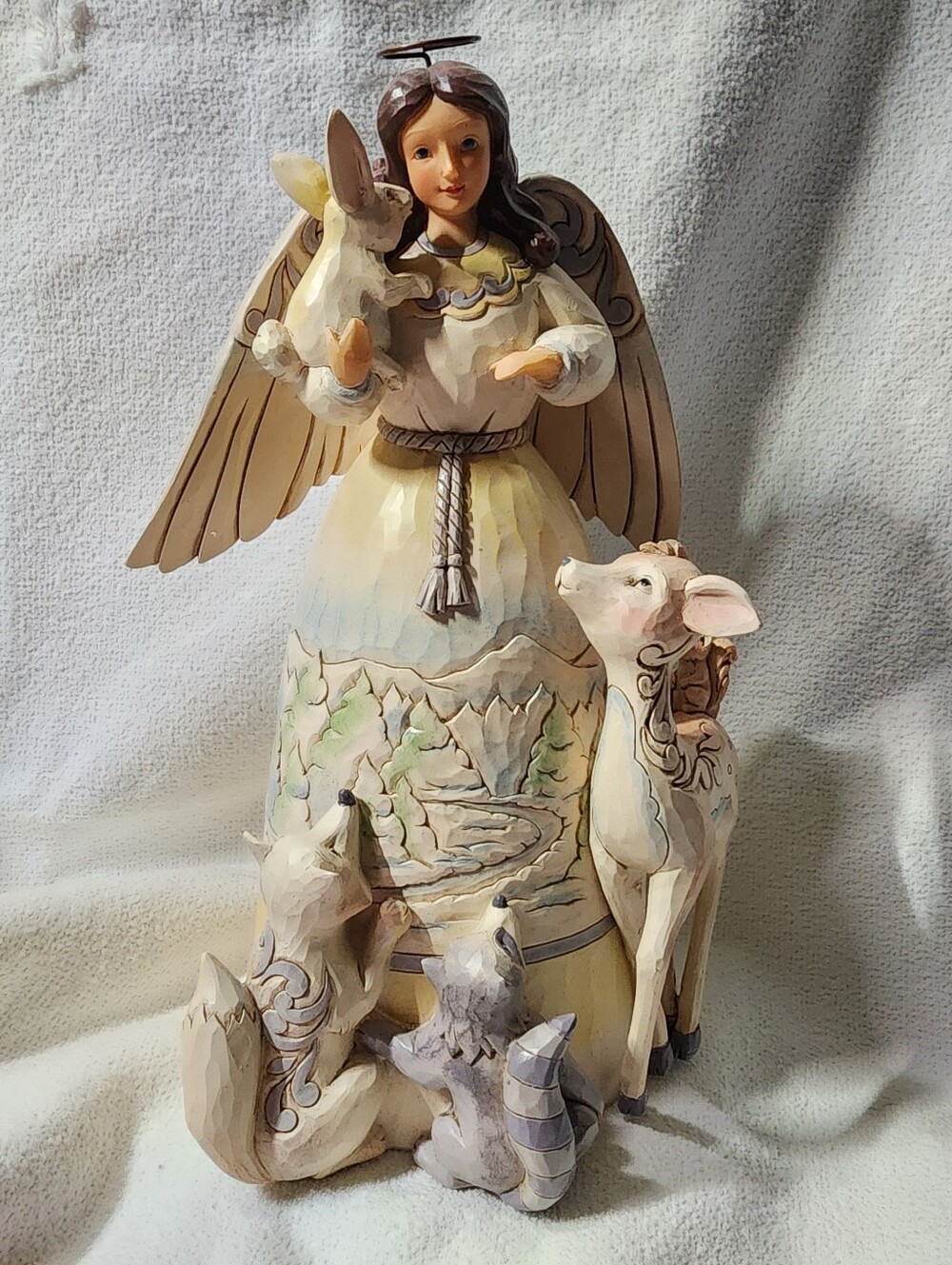 Jim Shore Heartwood Creek "Peace To All" Woodland Angel 2014